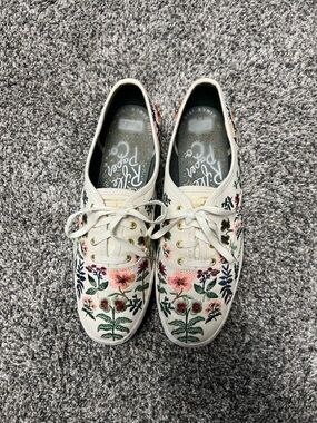 Keds x Rifle Paper Co. Collab “Herb Garden” Floral Embroidered Sneaker Size 10
